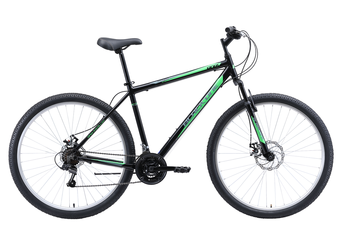 Велосипед Black One Onix 29 D Alloy (2020) чёрный/серый/зелёный